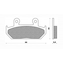 Τακάκια Daytona 33186 (FA124-2)(FD105) Τακάκια Daytona 33186 (FA124-2)(FD105)
